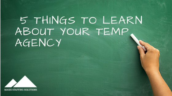 5 Things to Learn About Your Temp Agency